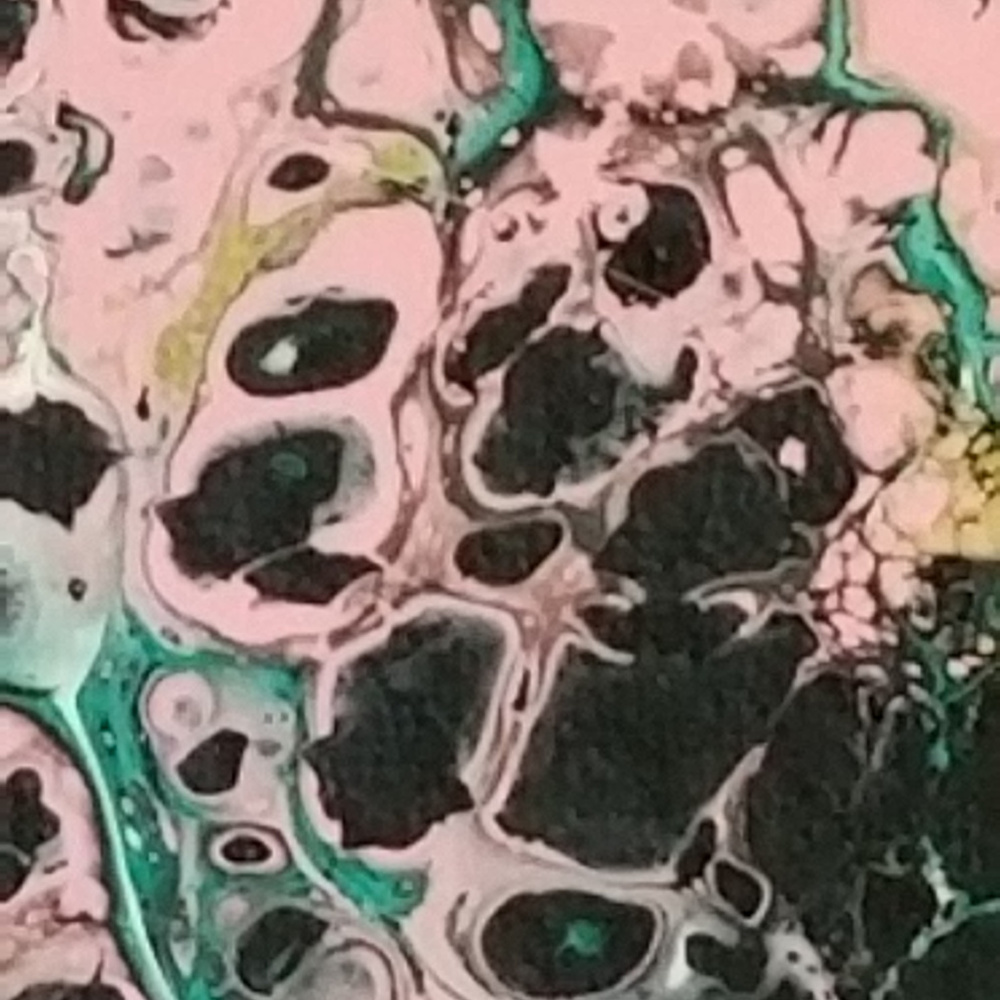 Original Painting Acrylic 8x10 Pink Black - Picture 5 of 8
